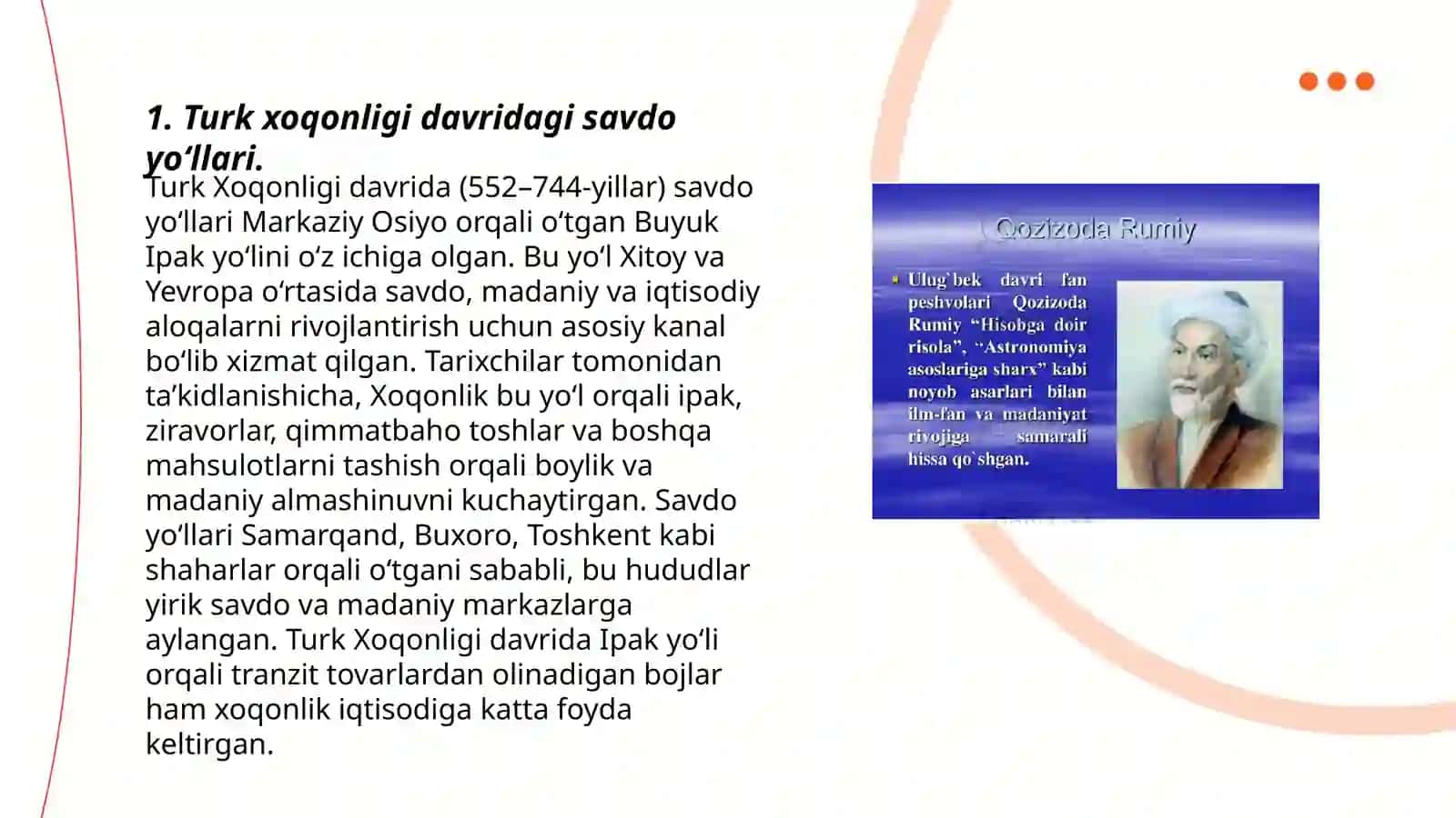 Turk xoqonligi davridagi savdo yo‘llari 3