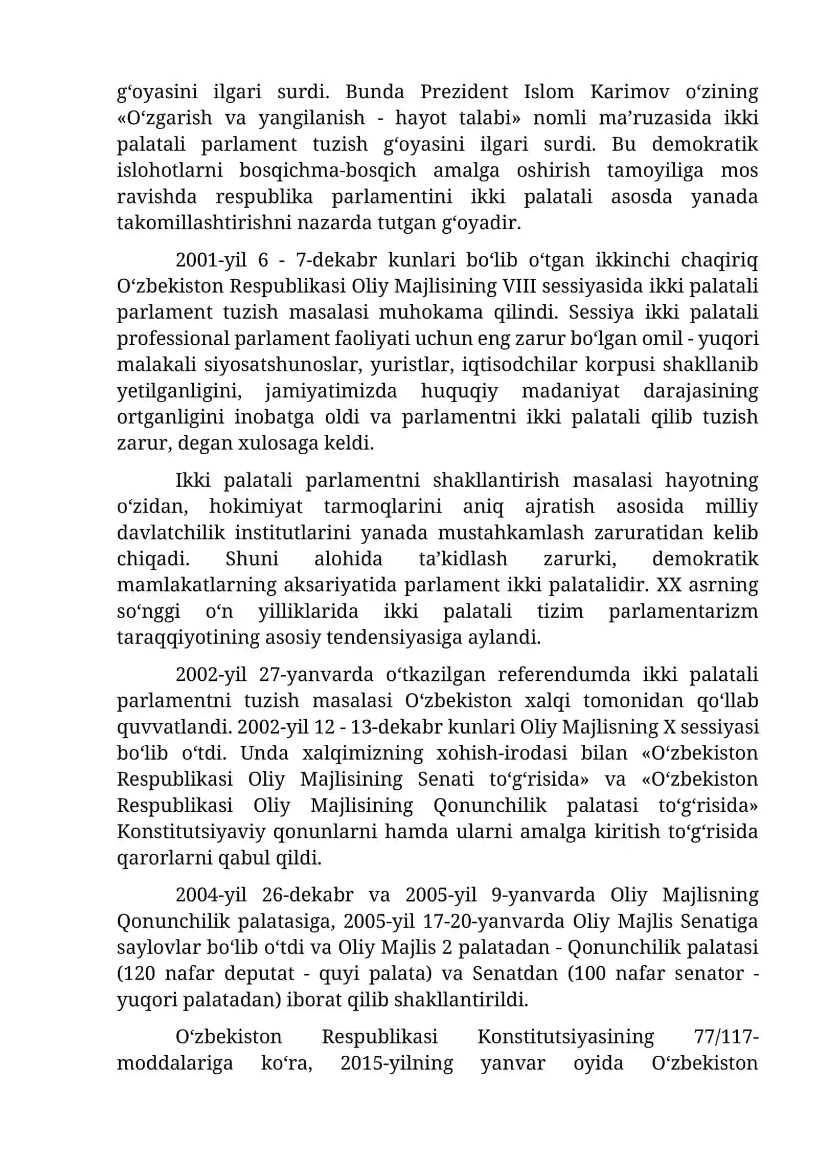 5 - 6 mavzu. O‘zbekistonda demokratik, fuqarolik jamiyati asoslarining shakllanishi, amalga oshirilgan siyosiy islohotlar 3