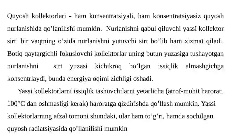 Quyosh havo isitgich va  quyosh suv isitgich qurilmalari 3