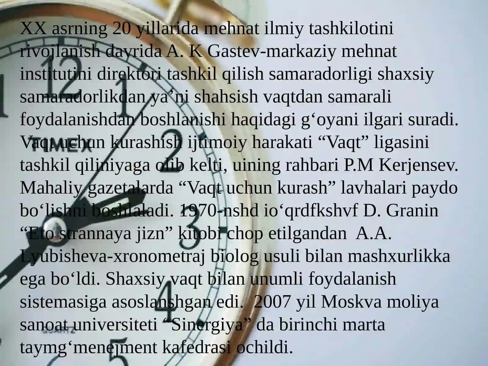 Vaqtni boshqarish 3