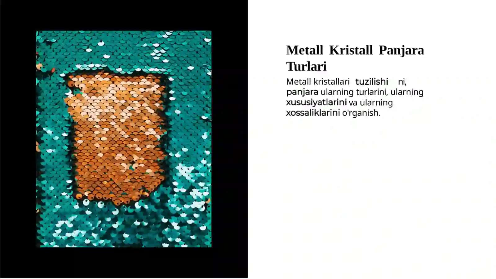 Metall va Ion Birikmalarning Kristall Panjara Turlari 3