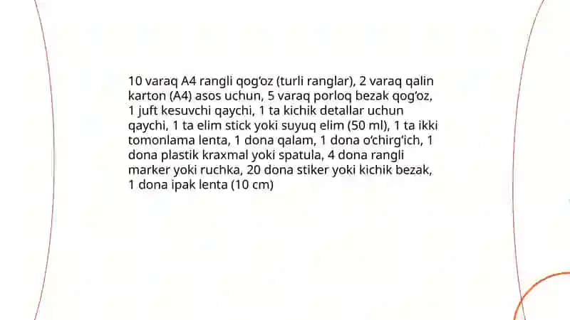 Rangli qog‘ozlardan bayram tabriknomasini tayyorlash 3