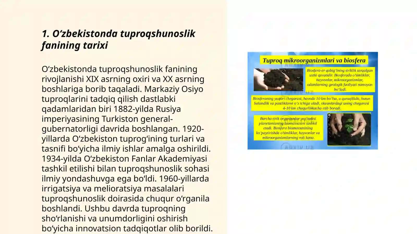 O‘zbekistonda tuproqlar geografiyasi fanining rivojlanishi 3