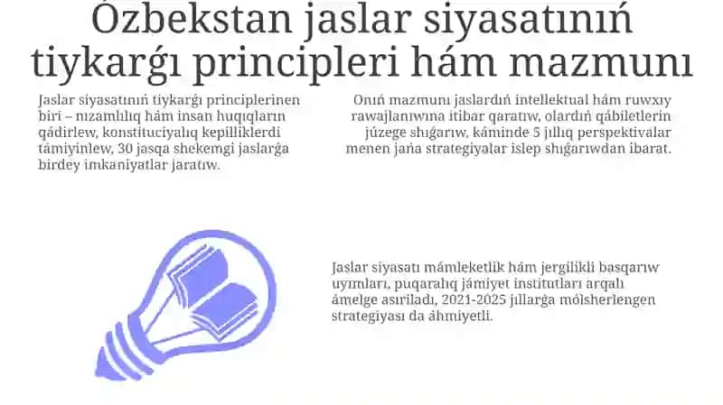 Ózbekstan jaslar siyasatınıń tiykarǵı baǵdarları 3