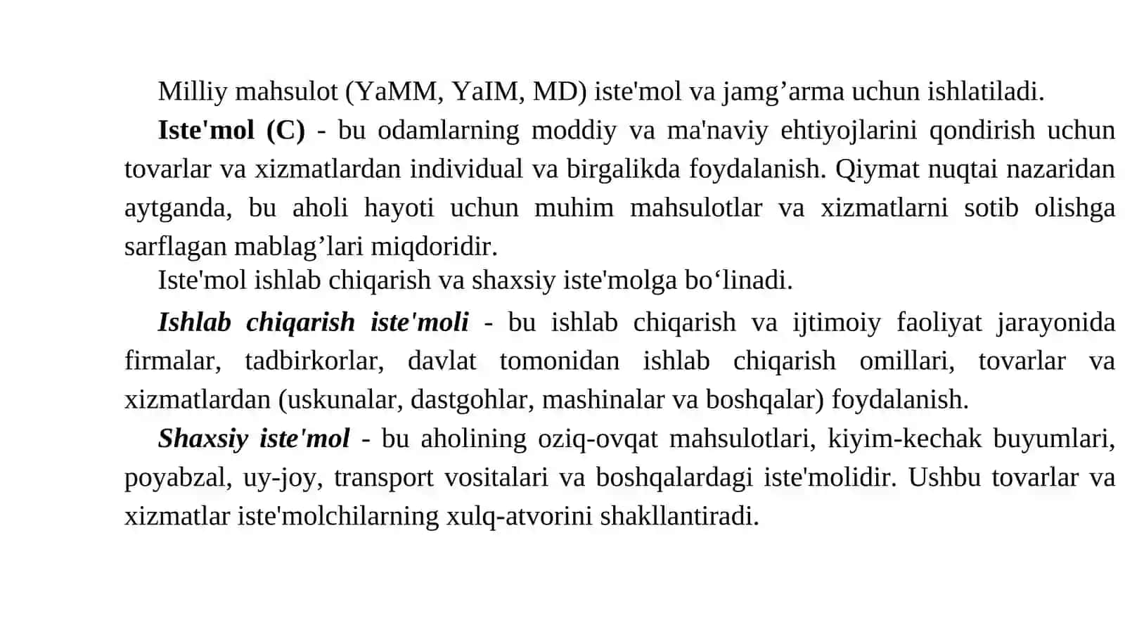 ISTE‘MOL, JAMG’ARISH VA INVESTITSIYAFUNKSIYALARI 3