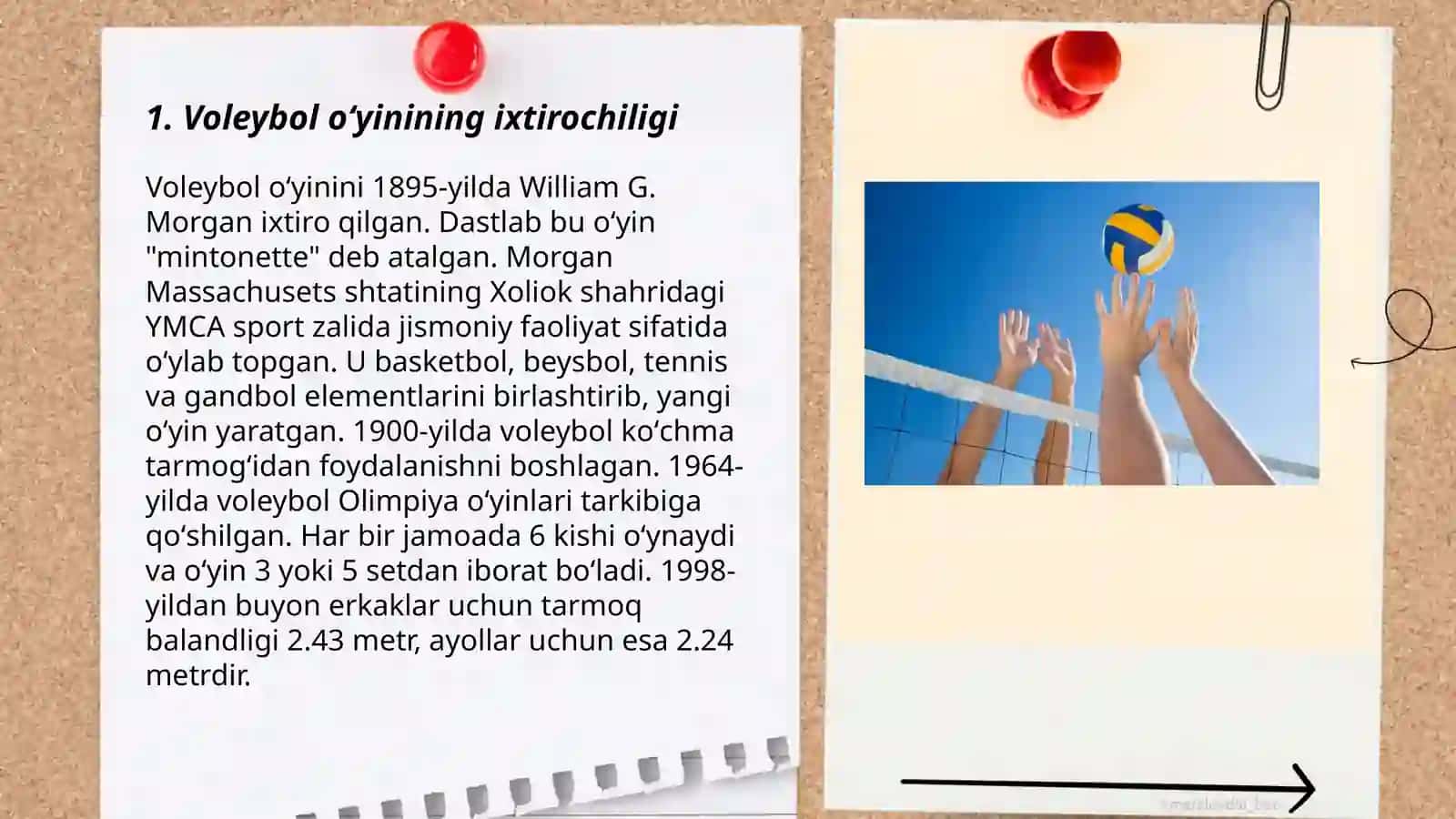 Voleybol oʻyinining kelib chiqishi va rivojlanish tarixi 3