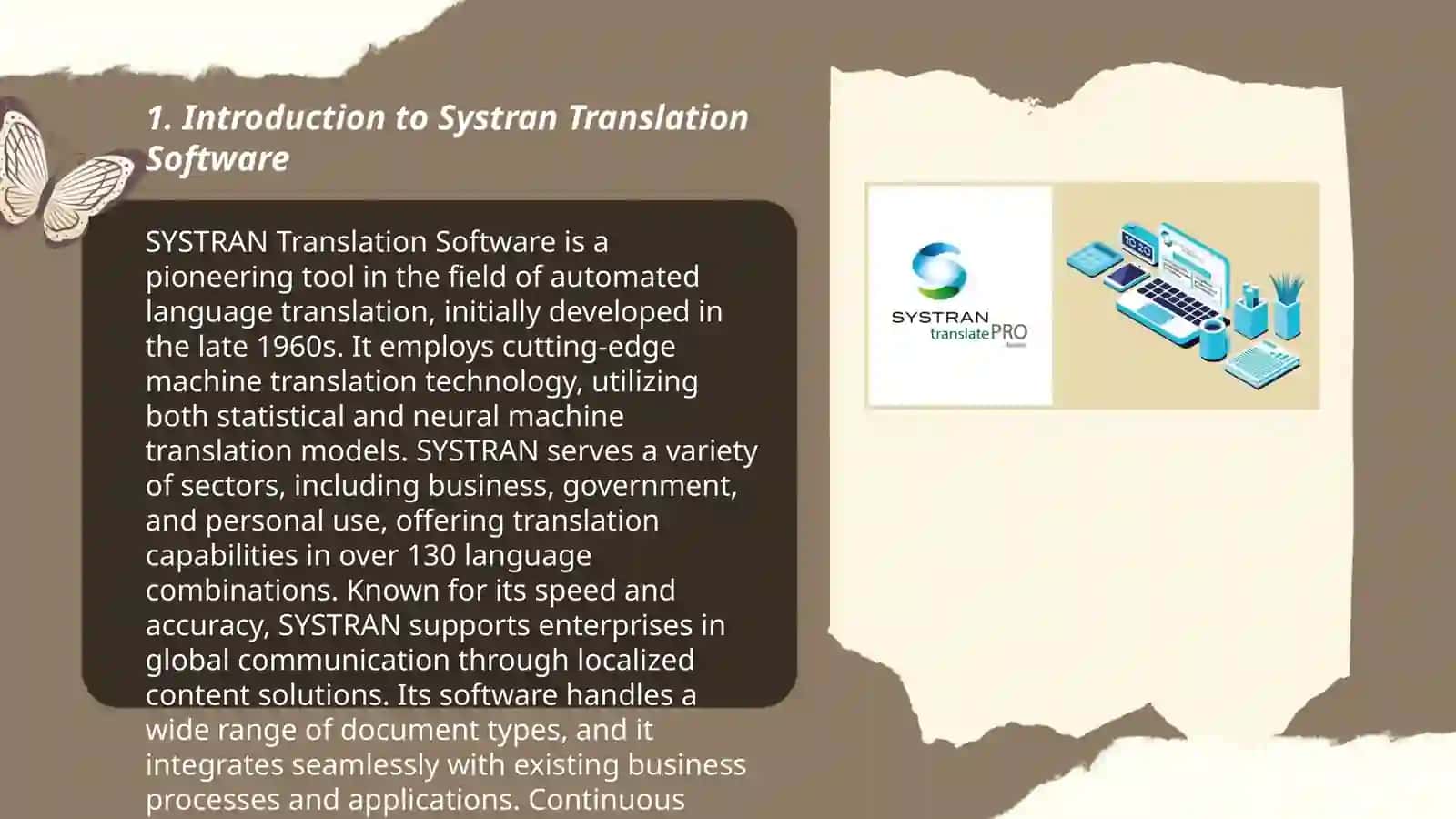 Introduction to Systran Translation Software 3