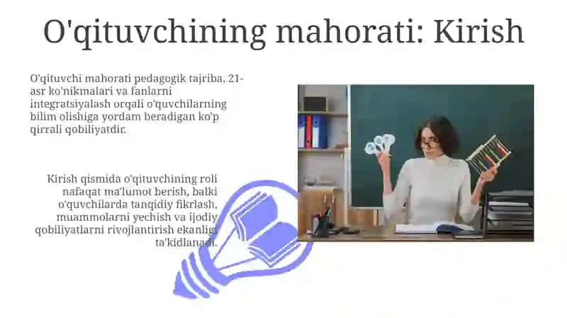 O'qituvchining tarbiyachi sifatidagi mahorati 3