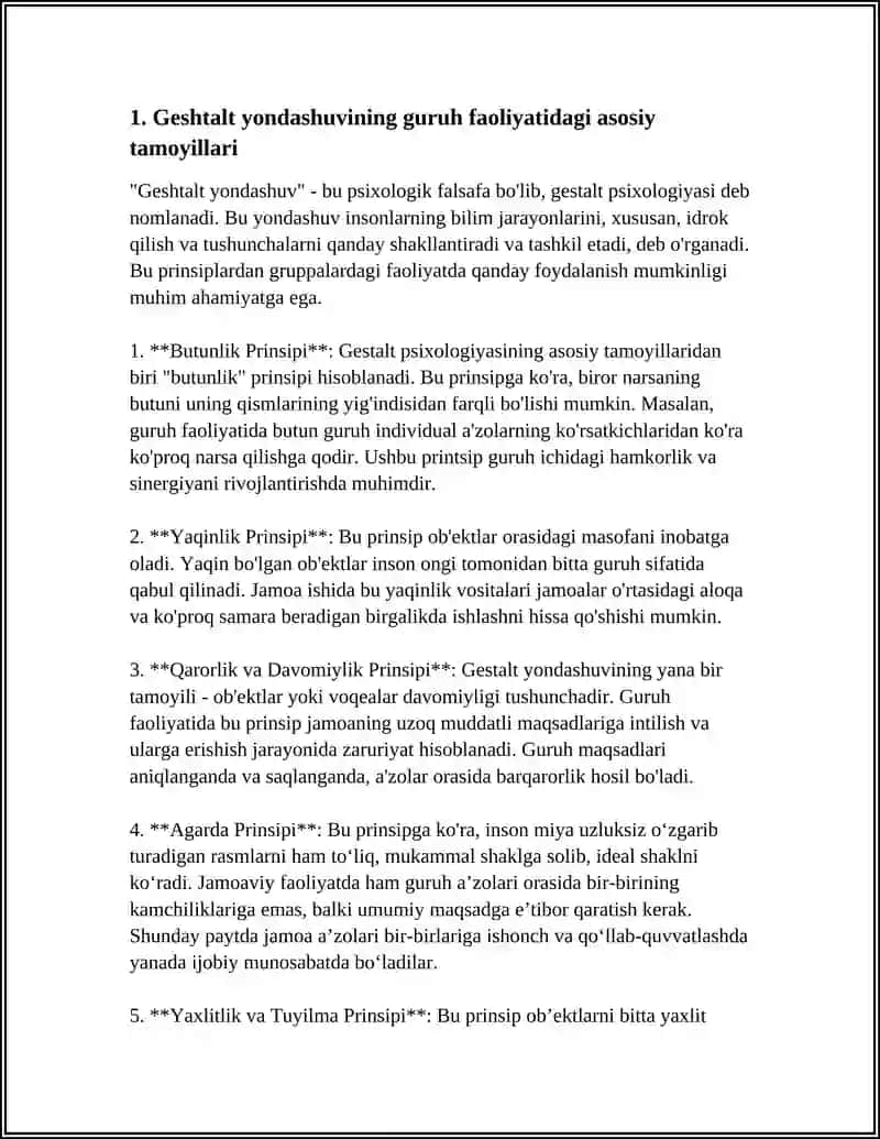 GURUHIY FAOLIYATDA GESHTALT YONDASHUV 3