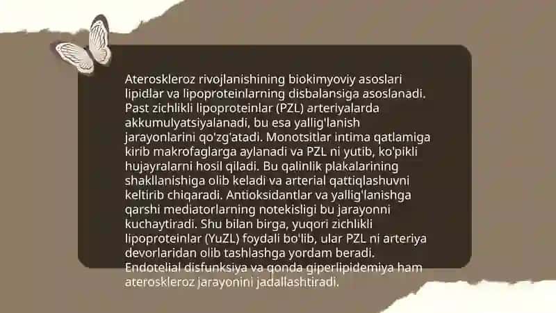 Ateroskleroz rivojlanishining biokimyoviy asoslari 3