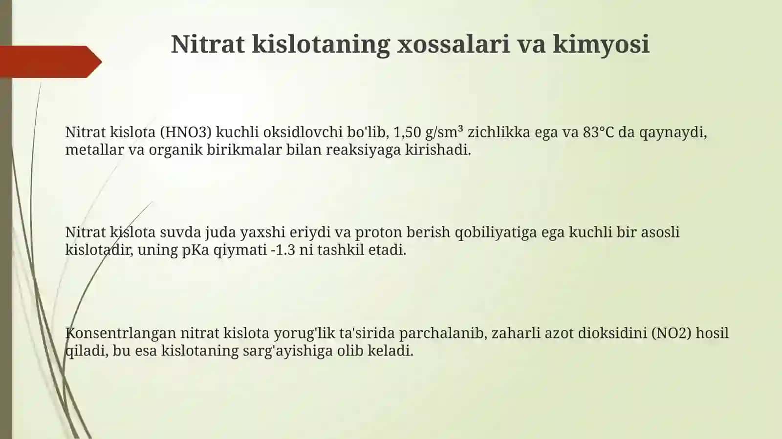 Nitrat kislotaning neft sanoatidagi roli 3