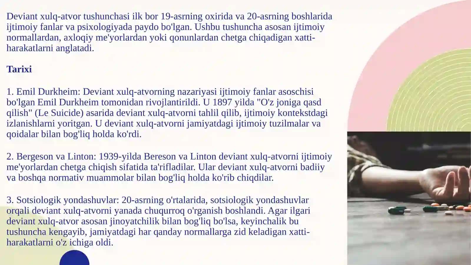 Deviant xulq-atvor sabablar va turlicha qarashlar 3