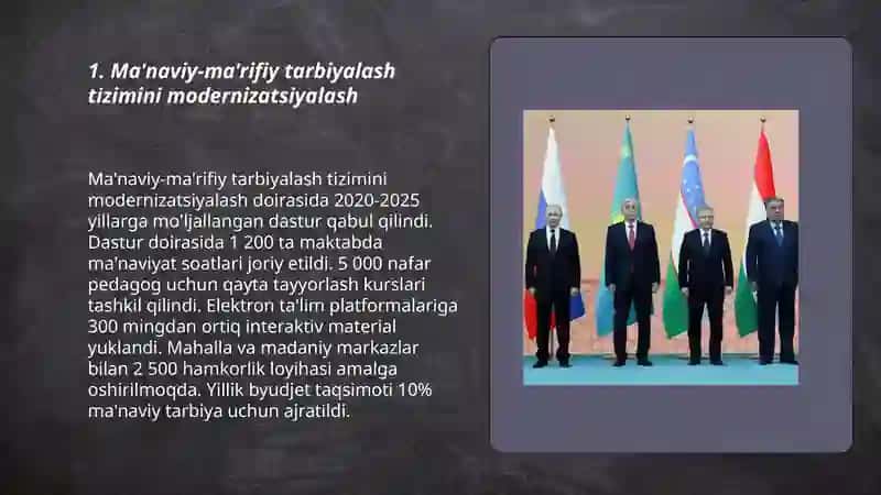 Ma'naviy-ma'rifiy tarbiyalash tizimini modernizatsiyalash 3