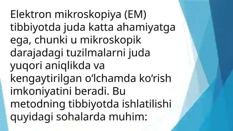Elektron Mikroskopiyaning Tibbiyotdagi Ahamiyati 3