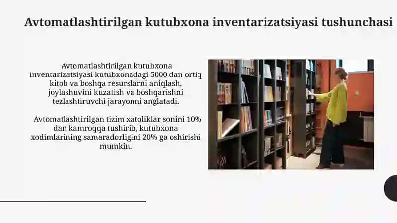 Avtomatlashtirilgan Kutubxona Inventarizatsiyasi 3
