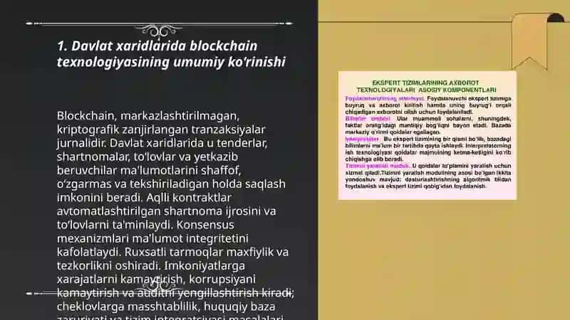 Davlat xaridlarida blockchain texnologiyalaridan foydalanish imkoniyatlari 3