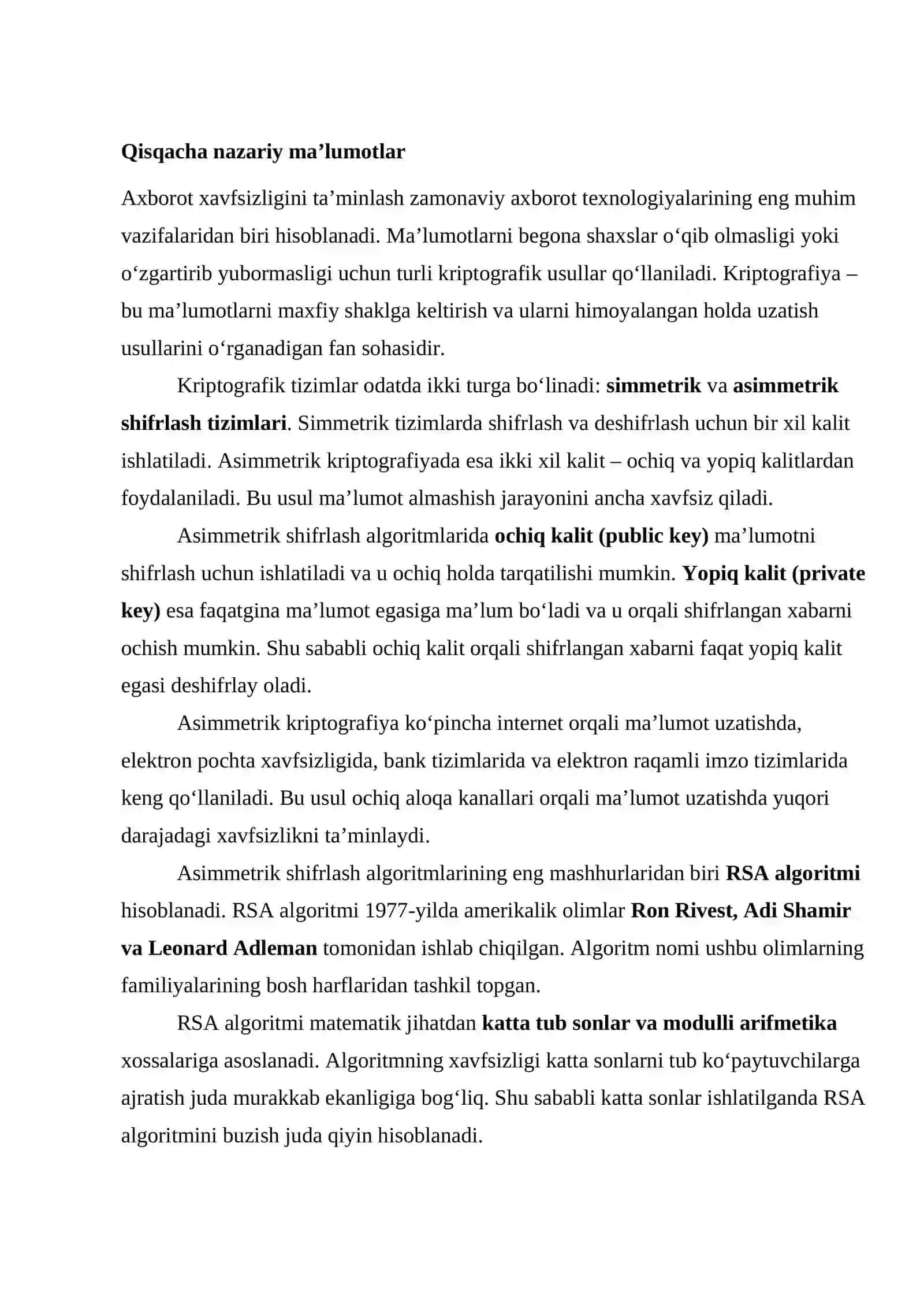 Telekommunikatsiya tizimlarida axborot xavfsizligi 3