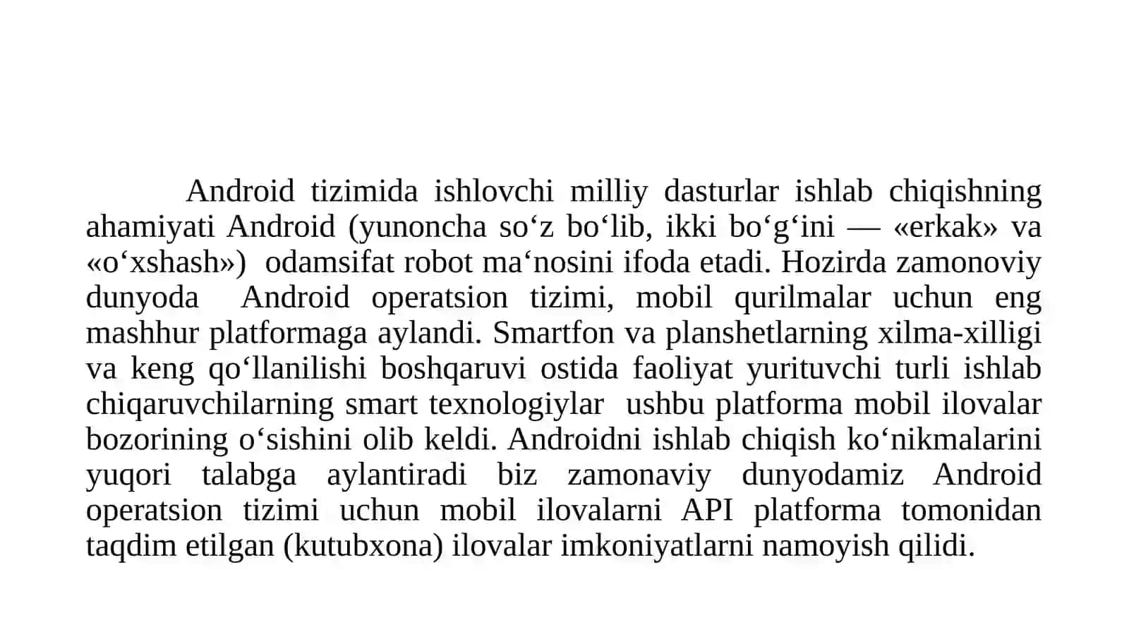 MOBIL ILOVALARNI YARATISH 3
