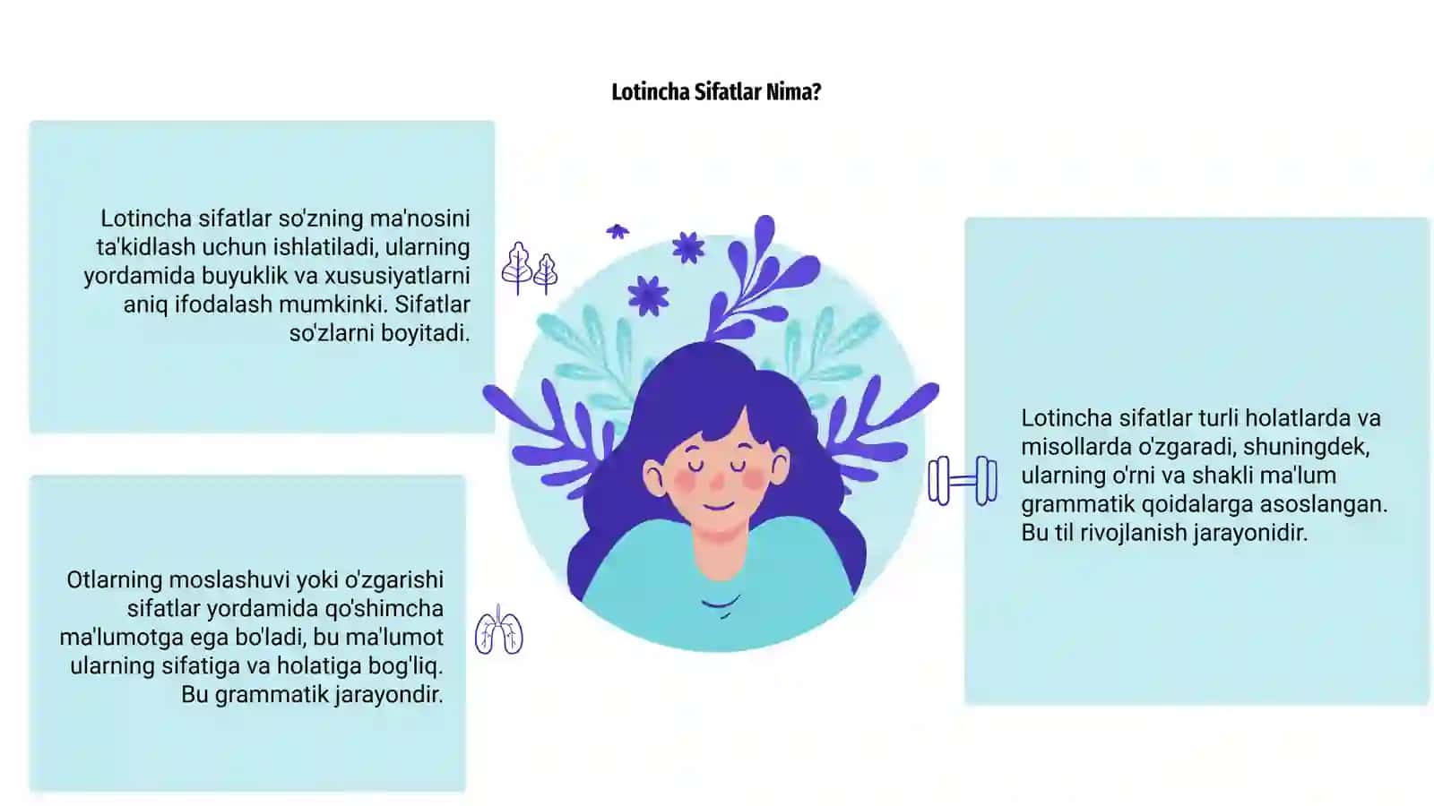 Lotincha Sifat va Otlarning Moslashuvi 3