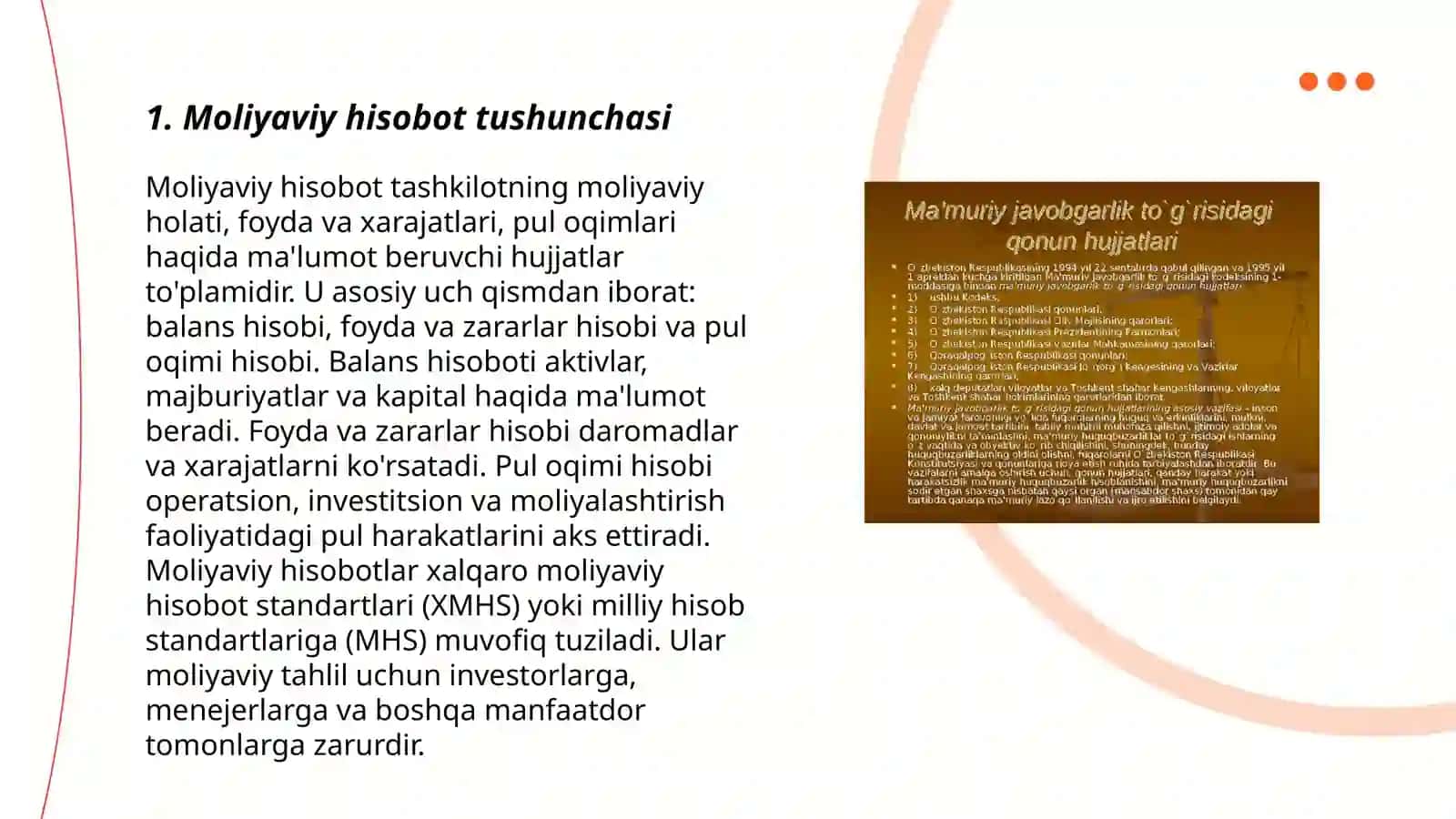 Moliyaviy hisobot tushunchasi 3