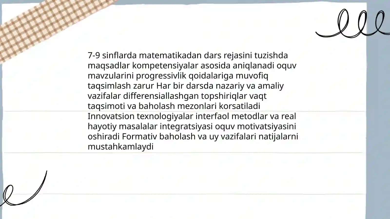 7-9 sinflarda matematika oʻqitishning metodik xususiyatlari Asilbek 3