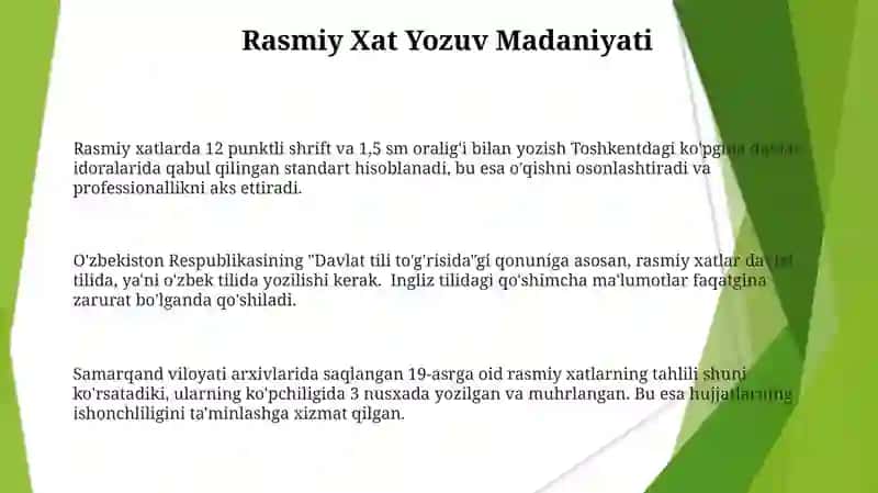 Rasmiy Xat Yozuv Madaniyati 3