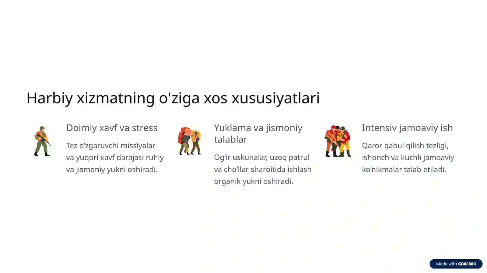 Harbiy xizmatchilarning mehnat sharoitlari: Dolzarb muammolar va yechimlar 3