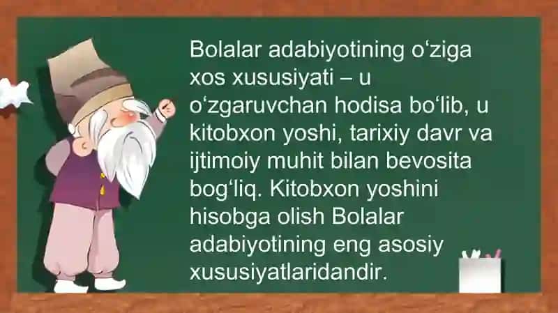 Bolalar adabiyoti faniga kirish 3