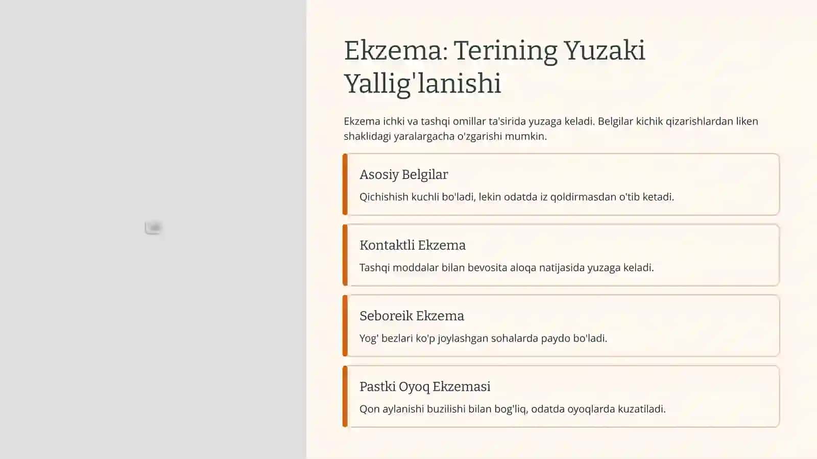 Teri Kasalliklari: Yallig'lanish va O'smalar 3
