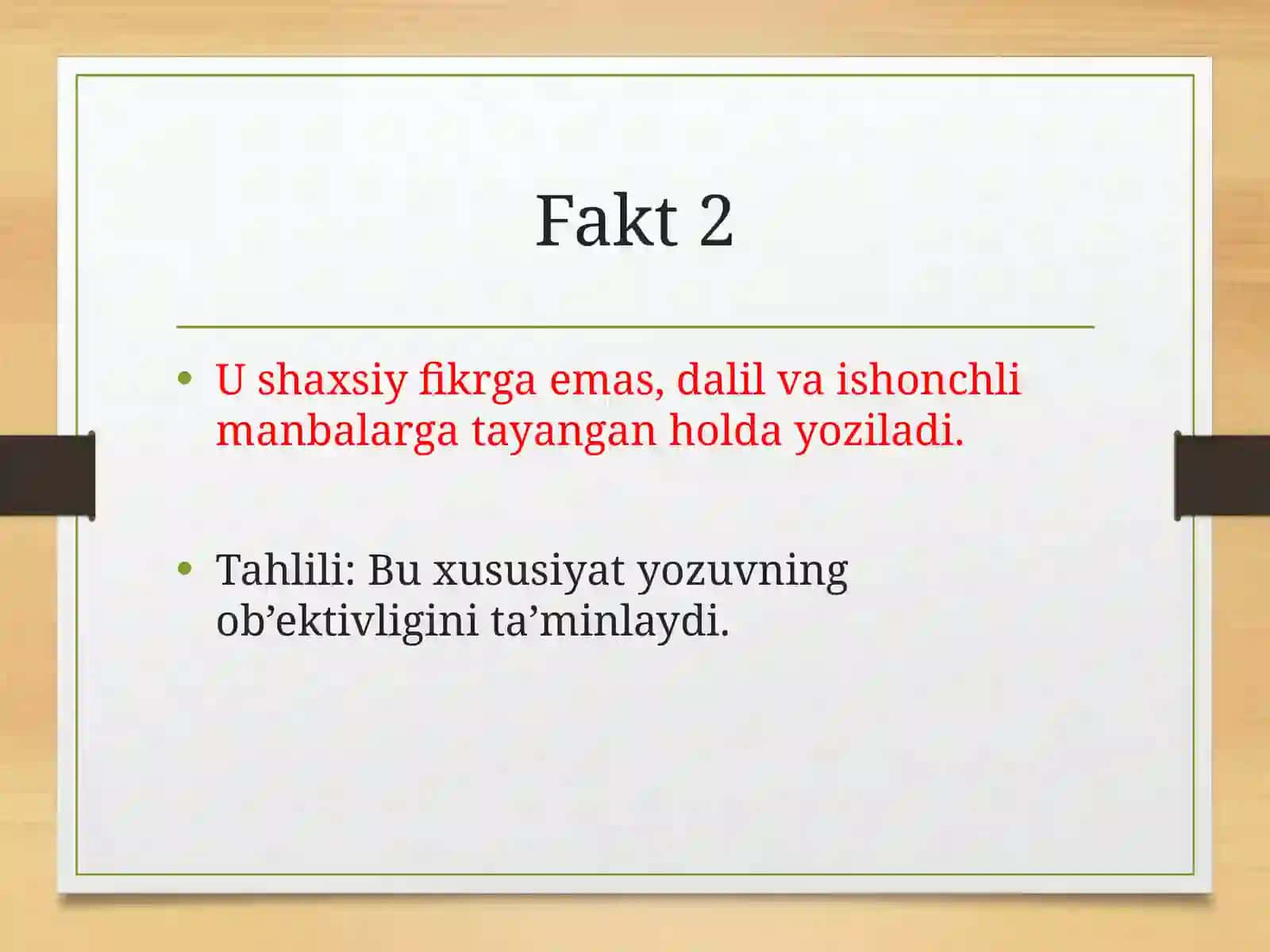 Akademik yozuvning rivojlanish tarixi haqida faktlar 3