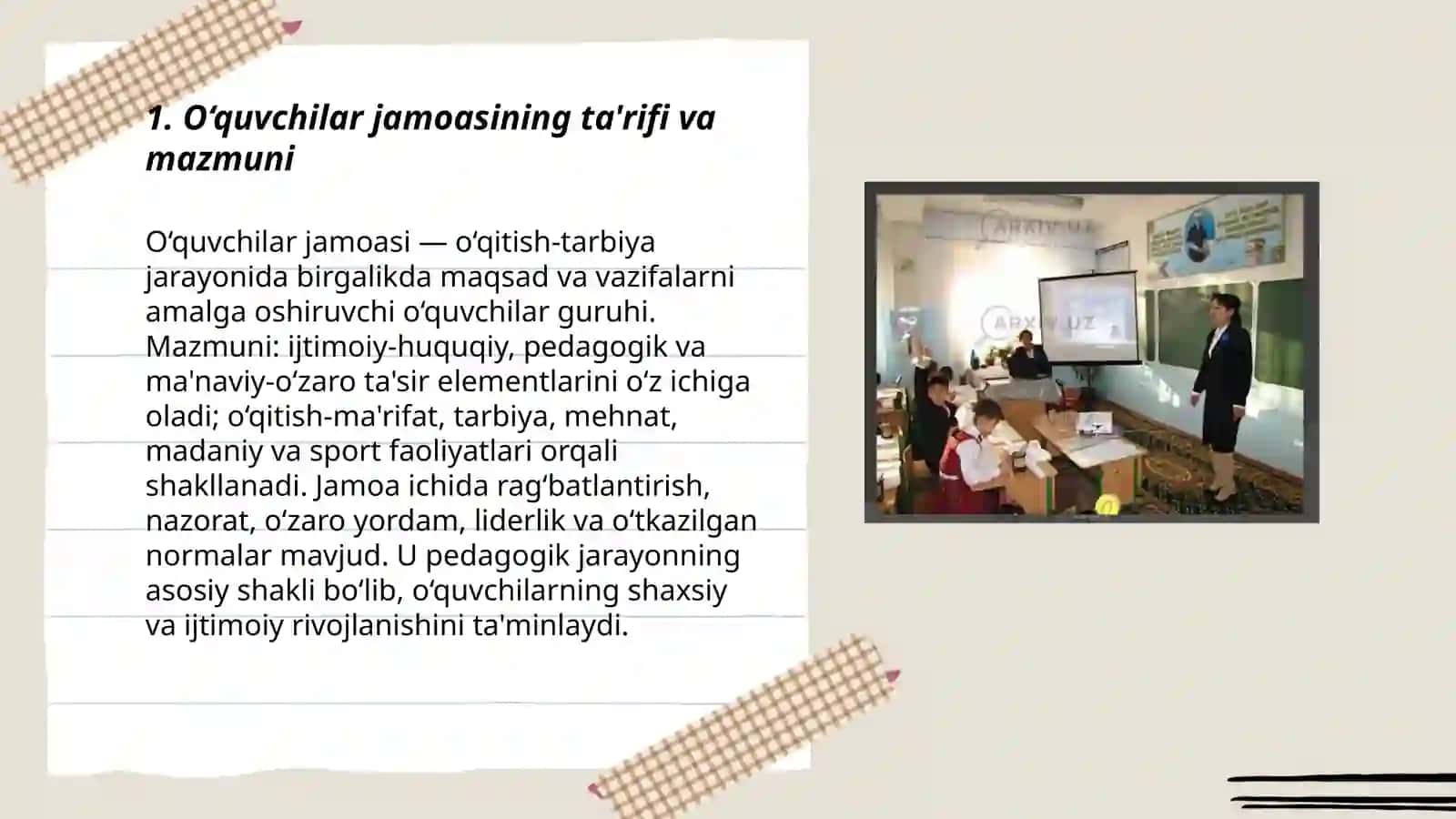 O‘quvchilar jamoasi – pedagogik jarayonning asosiy shakli 3