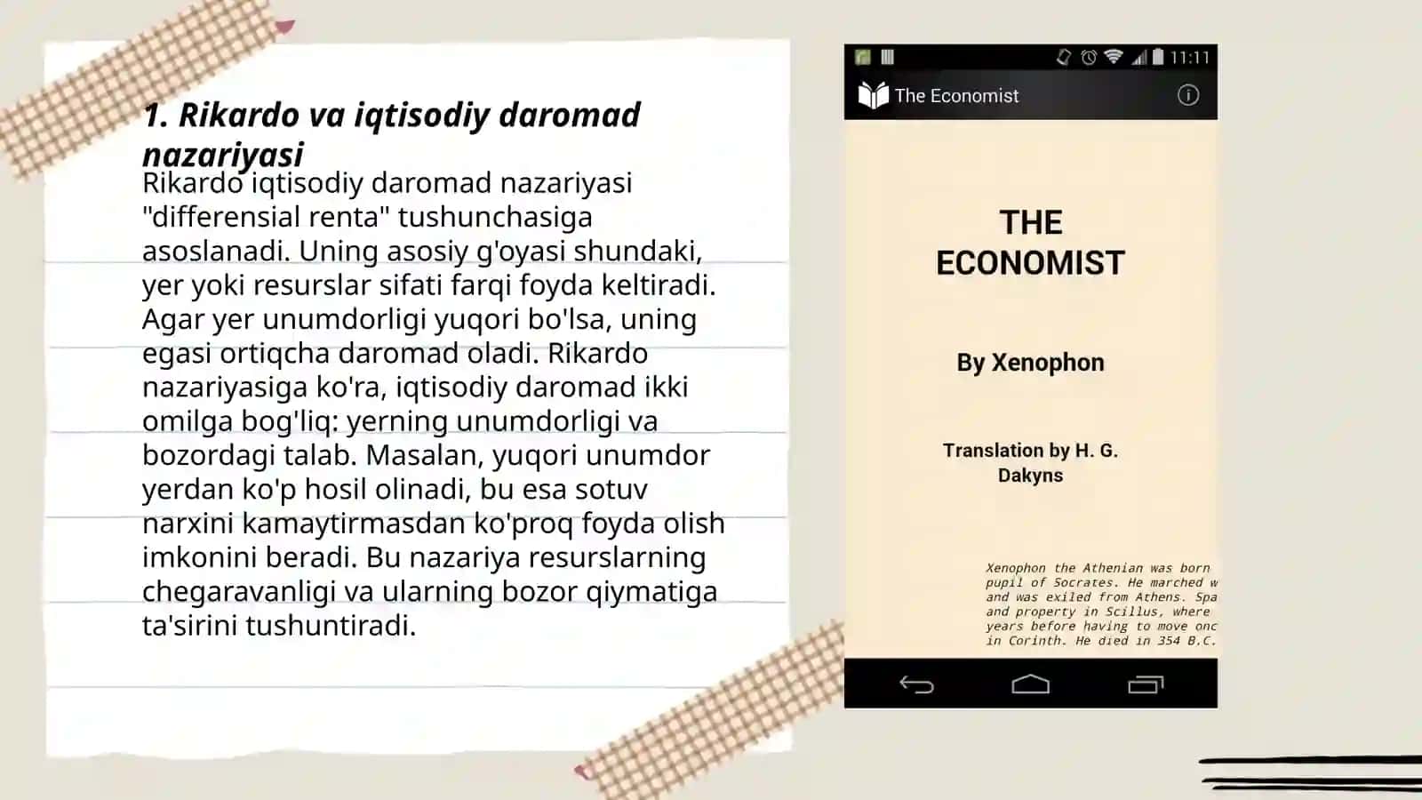 Klassik iqtisodchilar: Rikardo, Maltus, Xyum iqtisodiy qarashlari 3