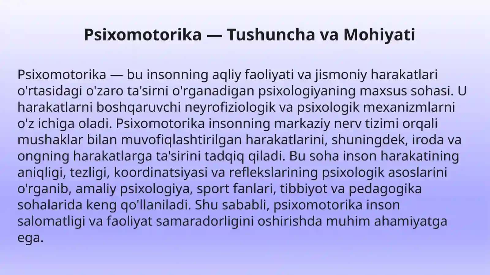 Inson Psixomotor Xususiyatlarini Aniqlash 3
