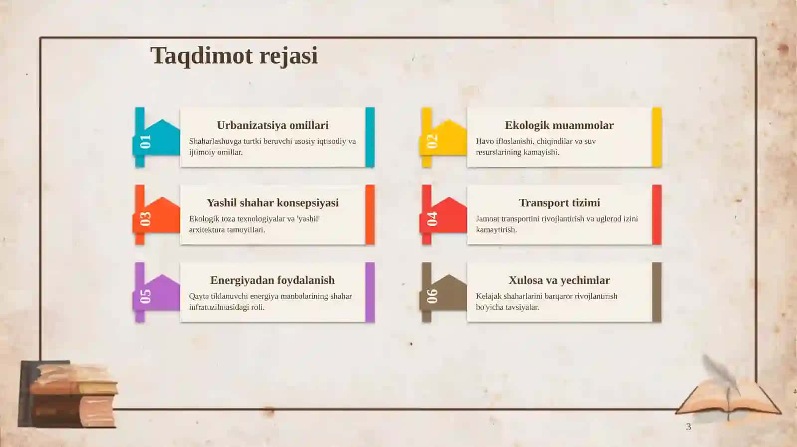 Urbanizatsiya va atrof muhit muhofazasi. Barqaror kelajak sari 3