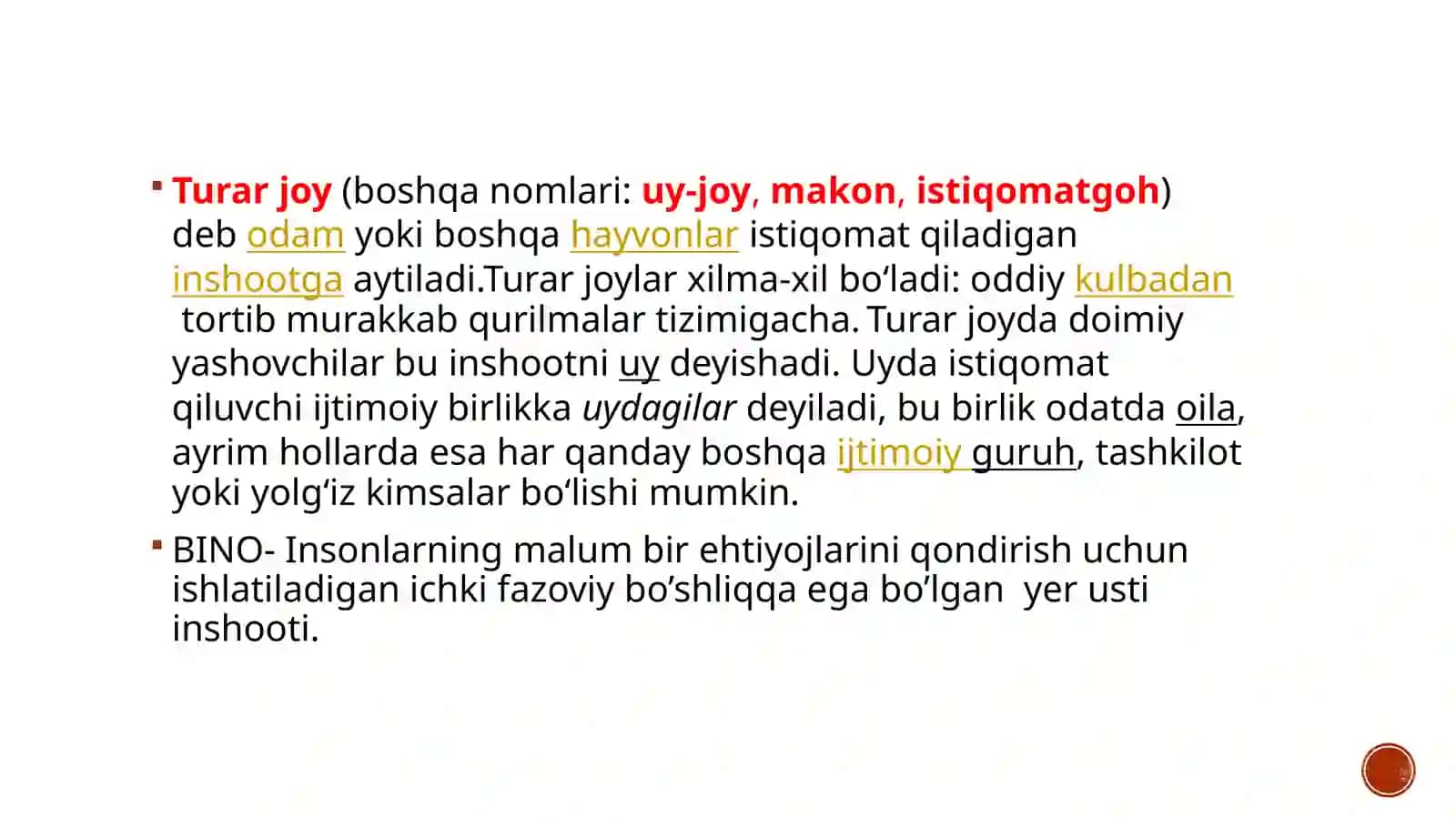 TURAR-JOY BINOLARINING HAJMIY- TARXIY YECHIMLARINI TAHLIL QILISH 3