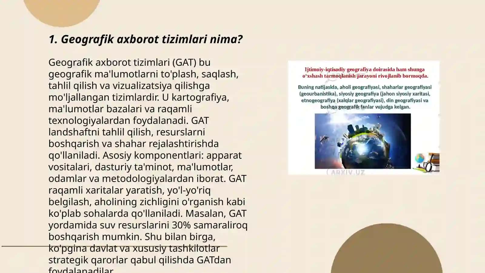 WinGis geografik axborot tizimi haqida tushuncha bering 3