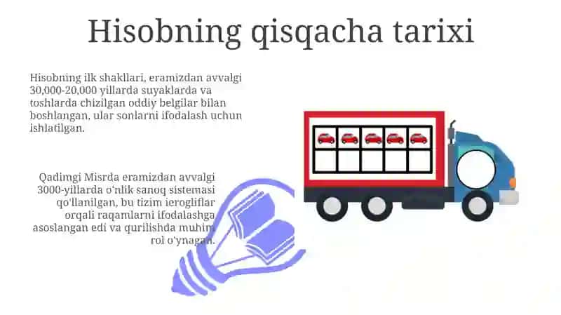 Hisobning tarixi va asoslari 3