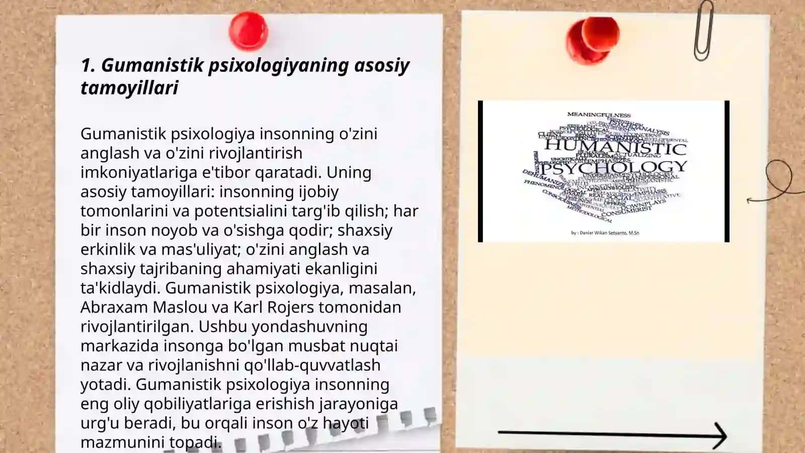 Gumanistik psixologiyada shaxs nazariyasi Jo'rayeva Nilufar 3