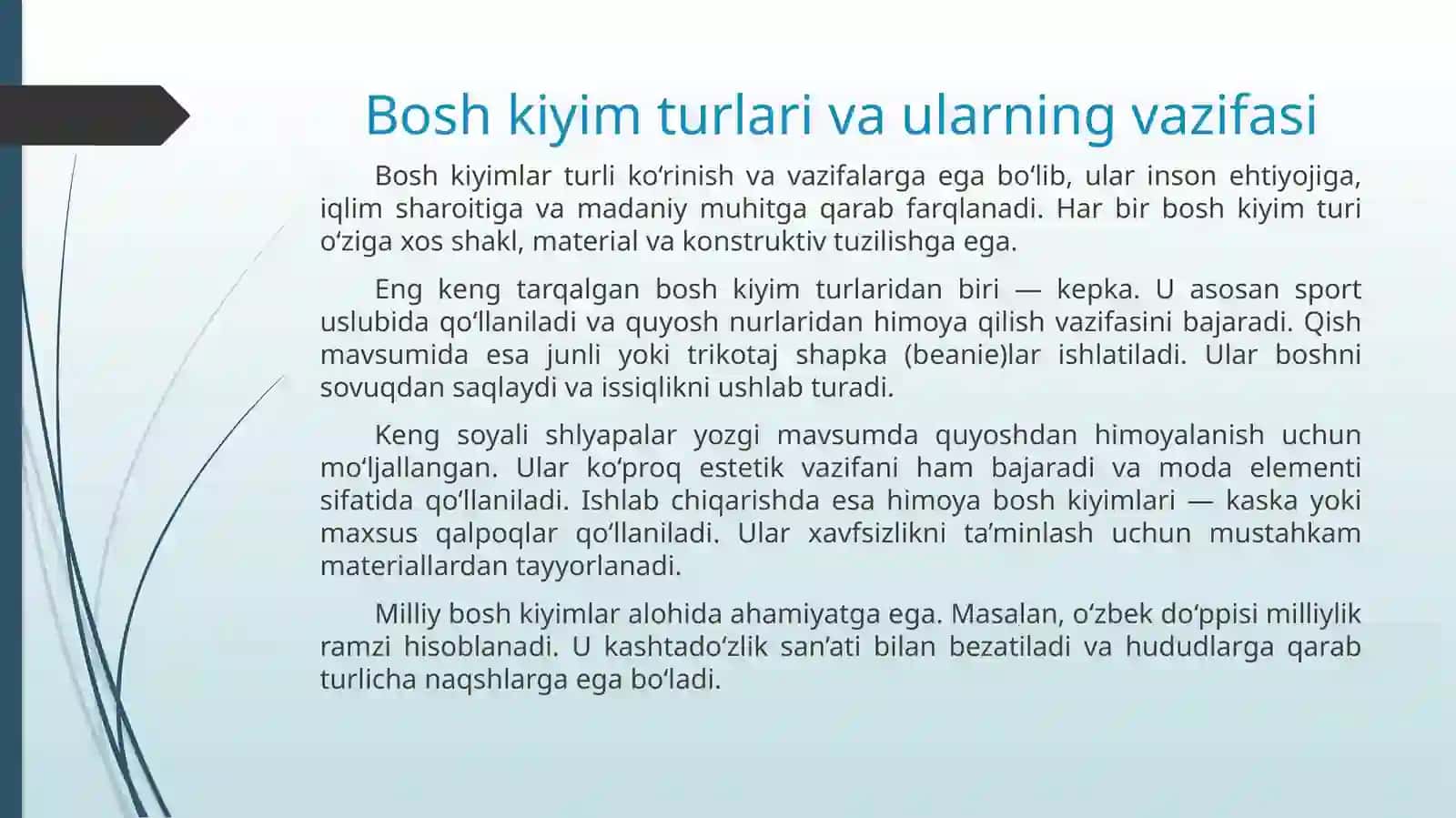 Bosh kiyimlarni loyihalash va shakl hosil qilish 3