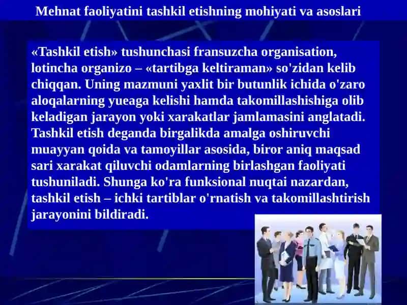 Mehnatni ilmiy tashkilotishning ahamiyati 3