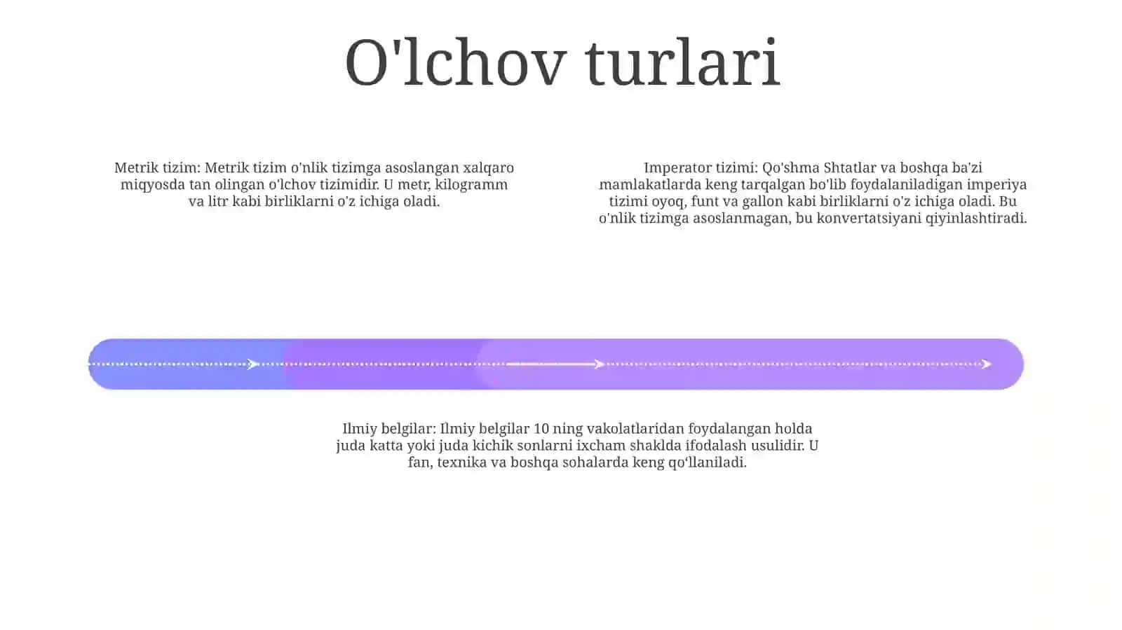 O'lchov standartlari 3