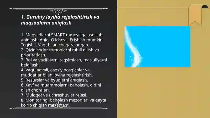 Guruhiy loyihalarni amalga oshirish yoʻllari va fasilitatorlik faoliyati 3