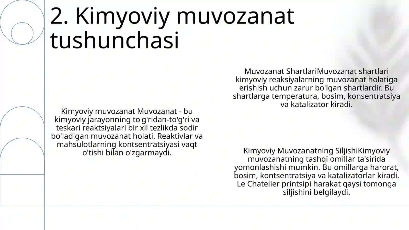 Kimyoviy Muvozanat 3