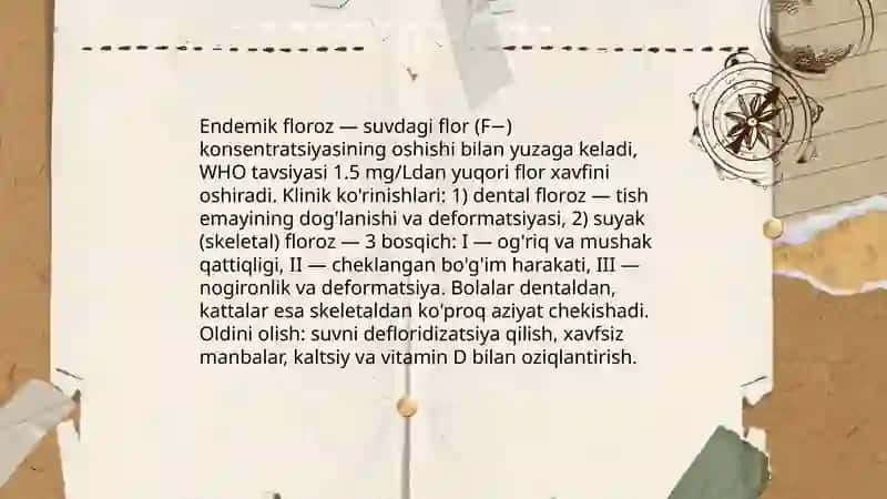 Biogen elementlar konsentratsiyasi oʼgarishi bilan bogʼliq boʼlgan endimik va kasb kasalliklari 3