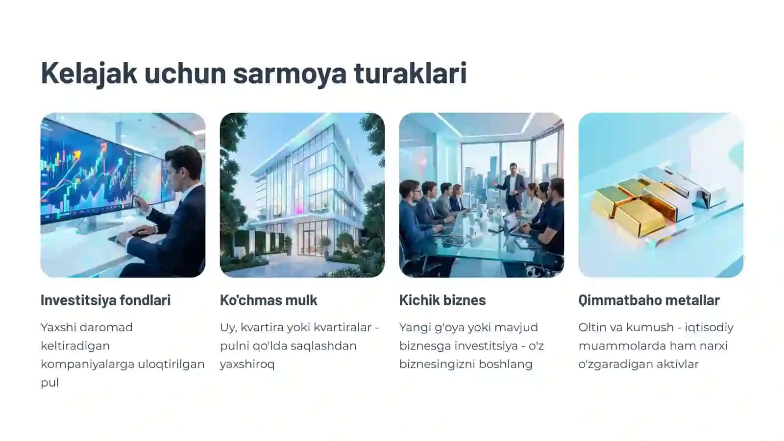 Kelajak uchun Sarmoyalar Kiritish 3