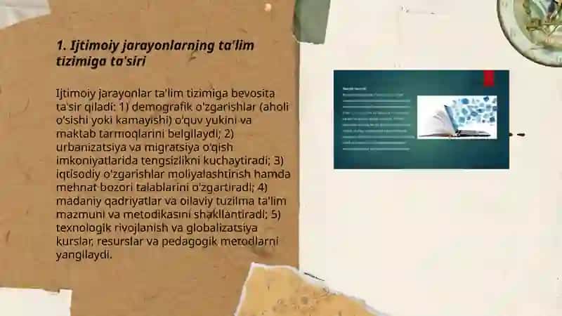 Ijtimoiy jarayonlar va ta'lim 3
