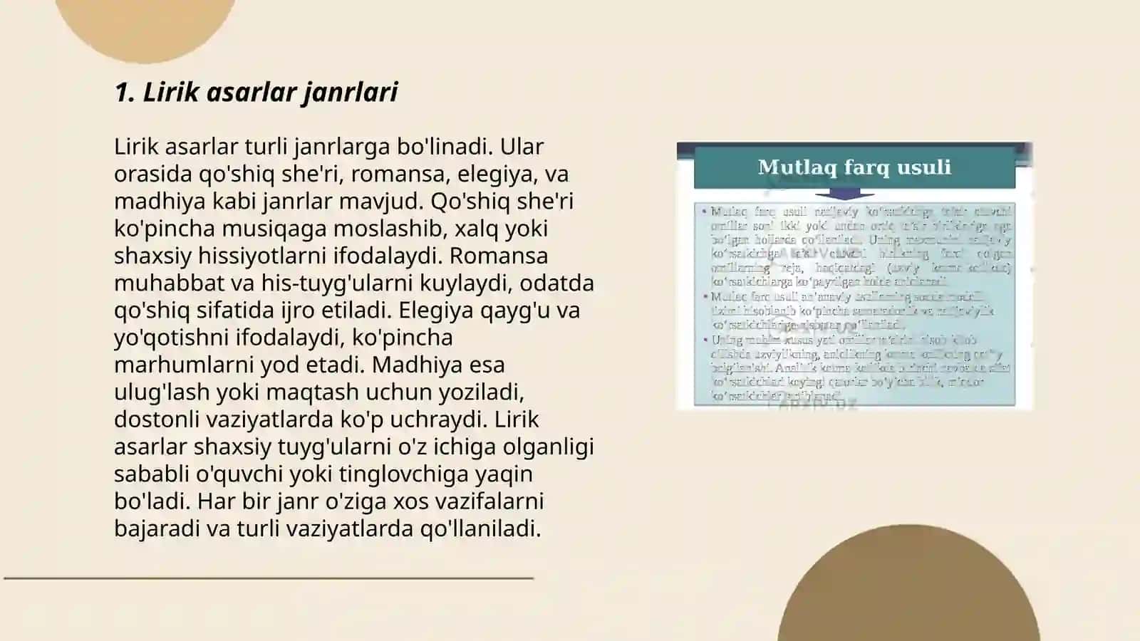 Lirik asarlarni tahlil qilish metodikasi 3