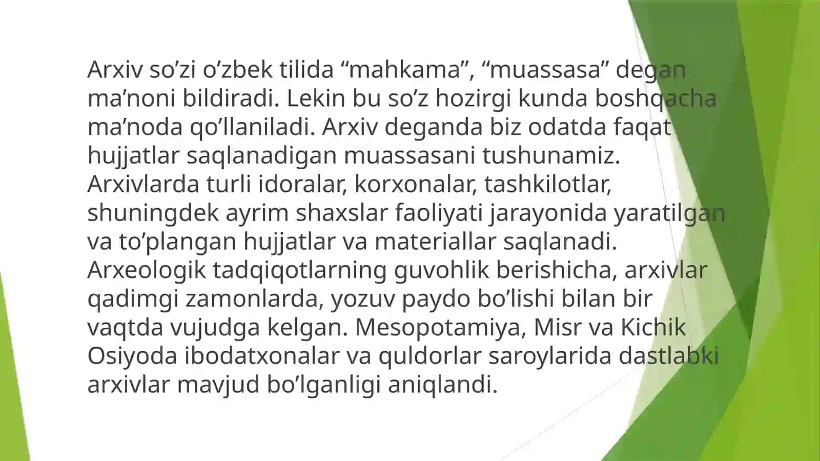 Arxivshunoslik fanlarining boshqa fanlar ichida tutgan o’rni va ahamiyati 3