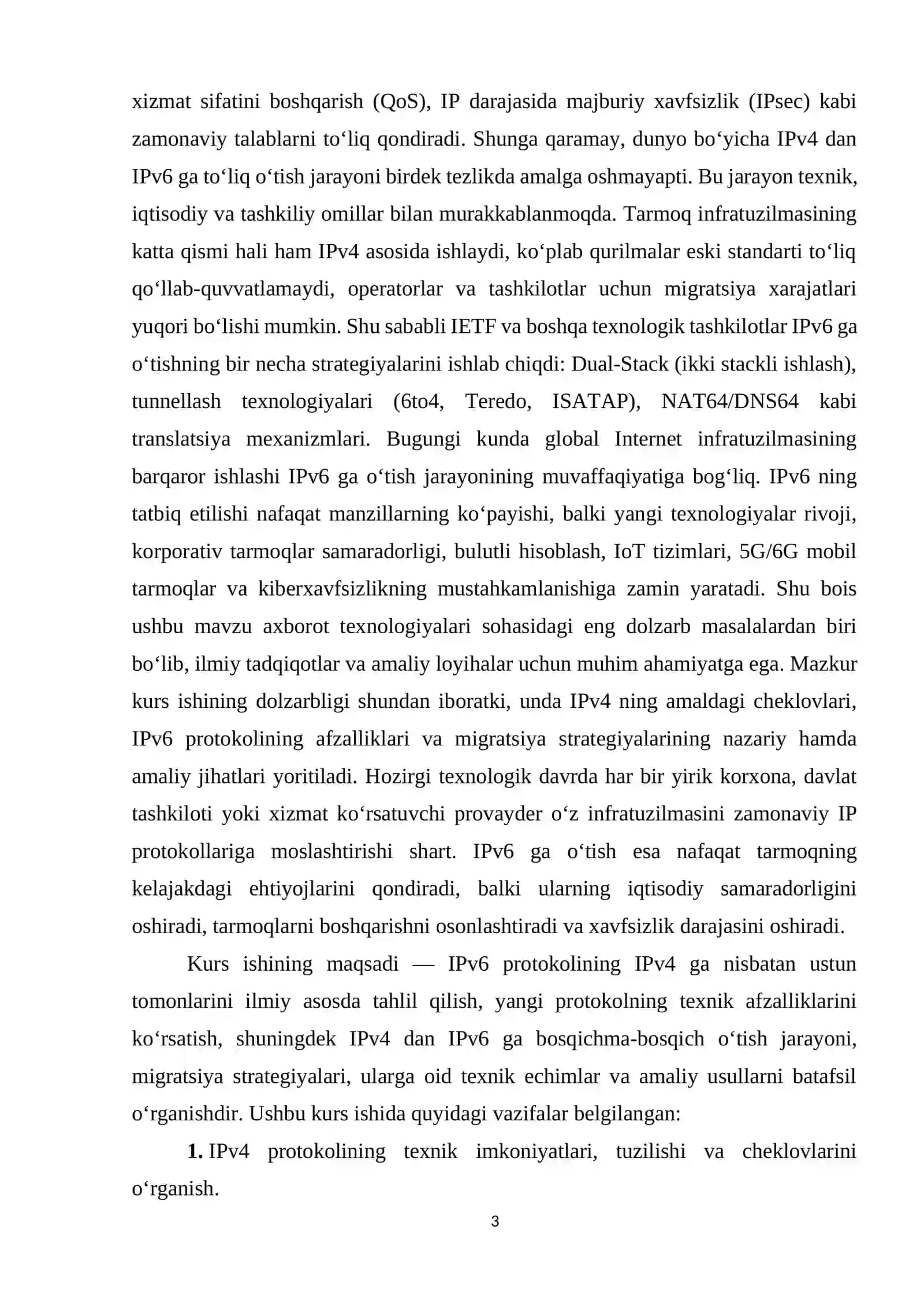 IPv6 protokolining IPv4 dan afzalliklari va migratsiya strategiyalari 3
