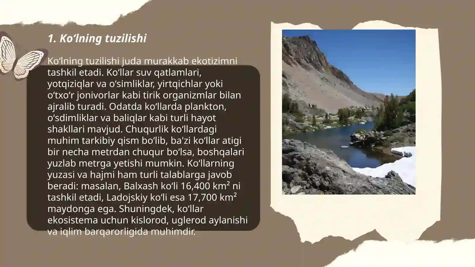 Koʻllar haqida maʼlumot 3